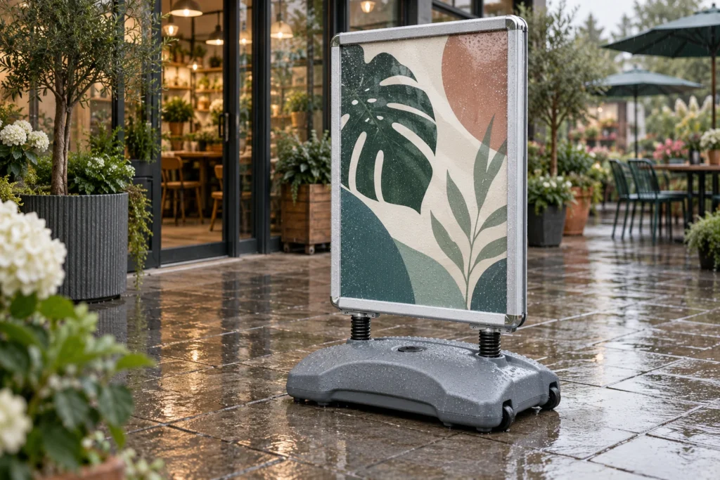 Basic stoepbord met watertank, beeld 3