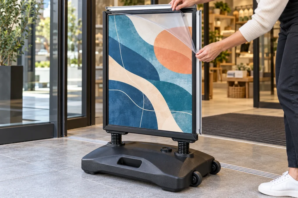 Basic stoepbord met watertank, beeld 4
